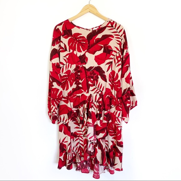 NWT Johanna Ortiz x H&M Flounced Dress Size XXL - Picture 3 of 11